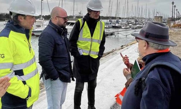 Avanza la construcción del Paseo Fluvial con nuevas gradas y miradores al Guadalete