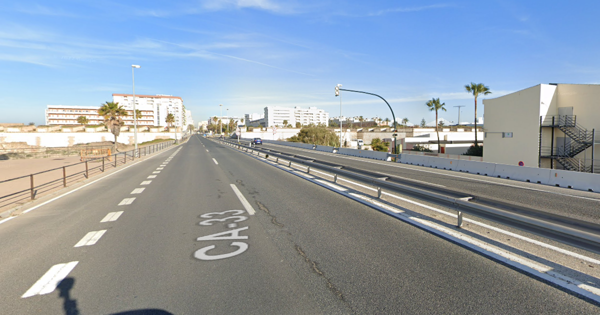 Muere un hombre de 64 años atropellado en la autovía CA-33 entre Cádiz y San Fernando