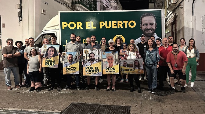Unión Portuense inicia una campaña electoral en la que seguirá recorriendo cada barrio de El Puerto