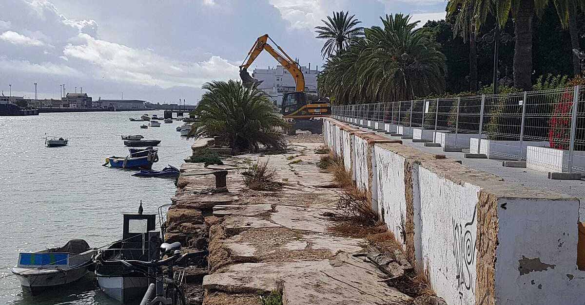 La Autoridad Portuaria rehabilitará el antiguo muelle de piedra del Parque Calderón