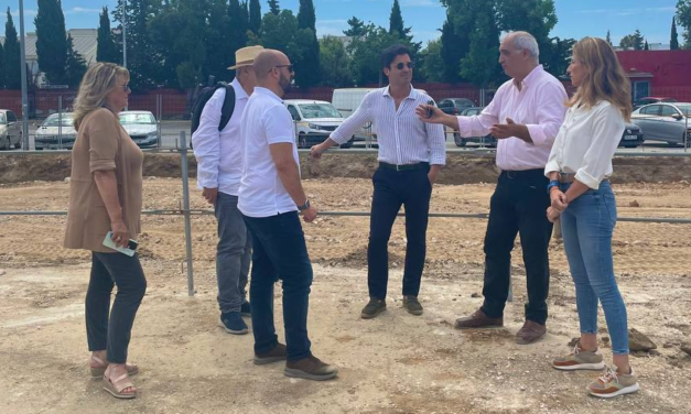 Beardo comprueba el avance de la nueva promoción de viviendas de Caja de Aguas