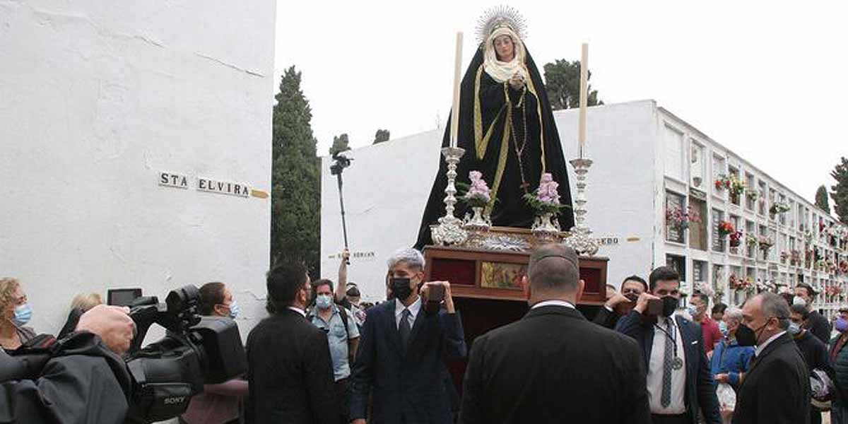 La Virgen de la Soledad recorrerá el cementerio de El Puerto por la festividad de Todos los Santos