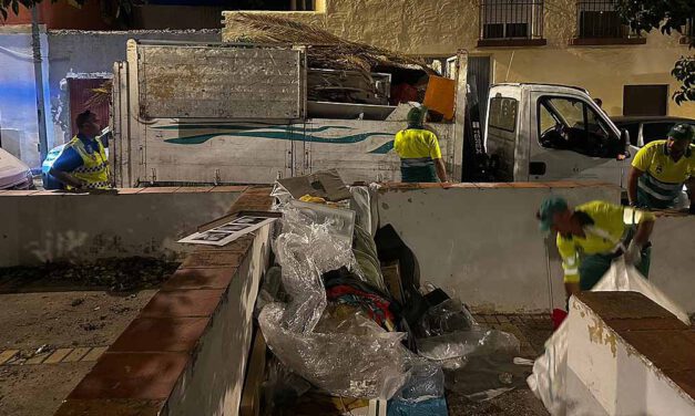 Policía Local y Limpieza continúan trabajando para erradicar focos de basura en distintas zonas de El Puerto