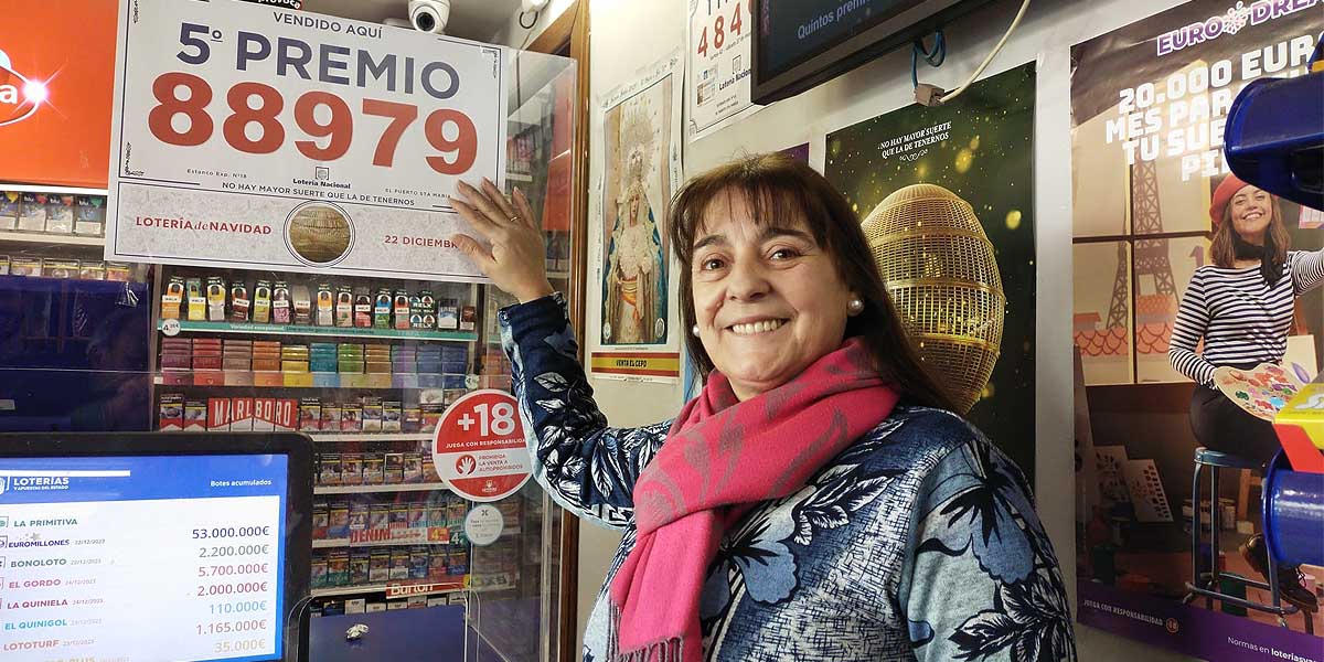 La Lotería de Navidad deja un segundo premio y dos quintos premios en El Puerto